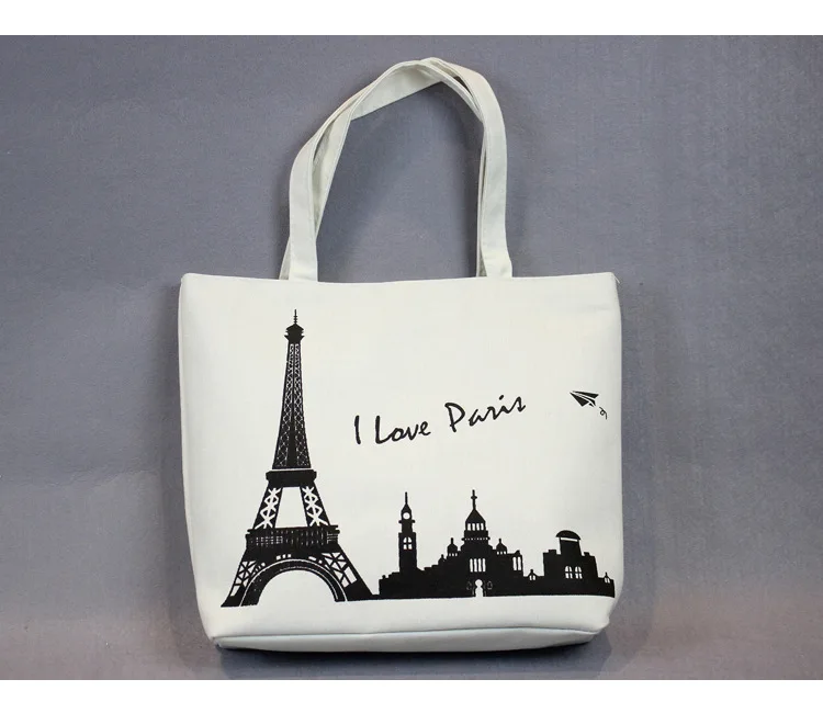 New Style Wholesale Processing Customizable WOMEN'S Handbag Canvas Bag Printed Literature And Art-Style Hot Selling Wholesale