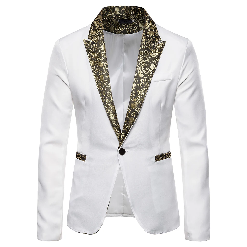 CYSINCOS блестящий пиджак с золотыми блестками, мужской блейзер для ночного клуба, выпускного, мужской костюм, Мужская одежда для сцены