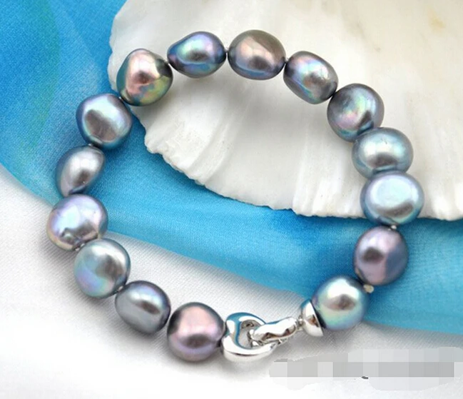DYY 913++ " барокко серый пресноводный жемчуг браслет