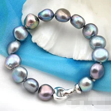 DYY 913++ " барокко серый пресноводный жемчуг браслет