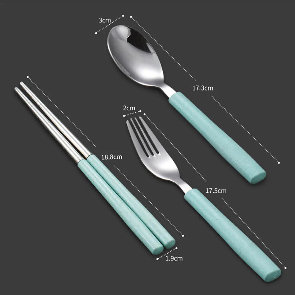  Stainless steel tableware travel tableware set environmentally friendly non-toxic environmental pro