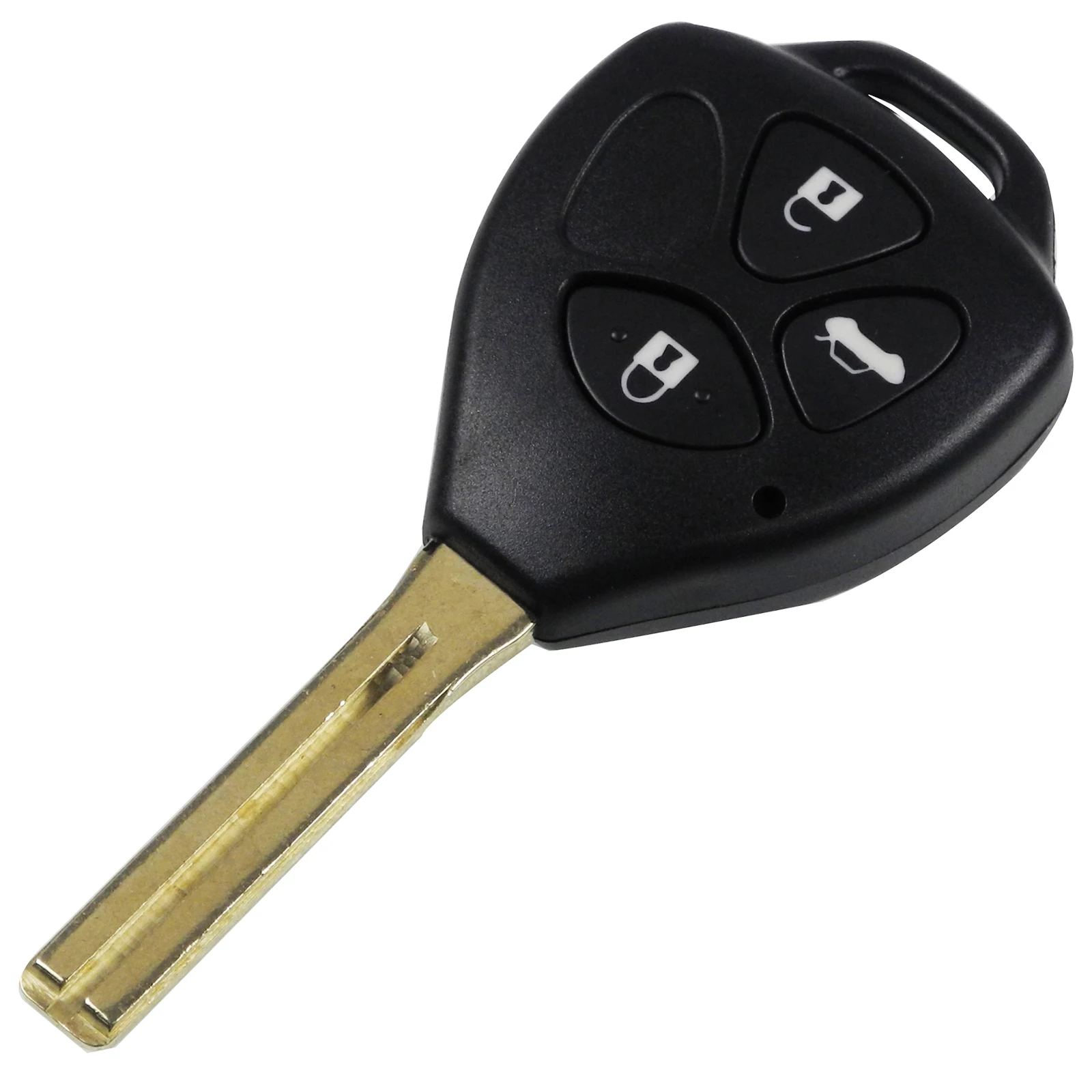 Jingyuqin 3 кнопки дистанционного ключа автомобиля оболочки брелок для Toyota Crown вход ключ чехол Корпус TOY48 Uncut ЗАМЕНА лезвия - Количество кнопок: TOY48