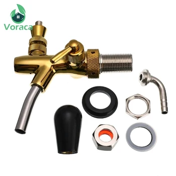 

Stainless Steel Adjustable Beer Tap Faucet G5/8 Golden Draft Beer Faucet Shank With Chrome Plating Tap Dispenser Beer Homebrew