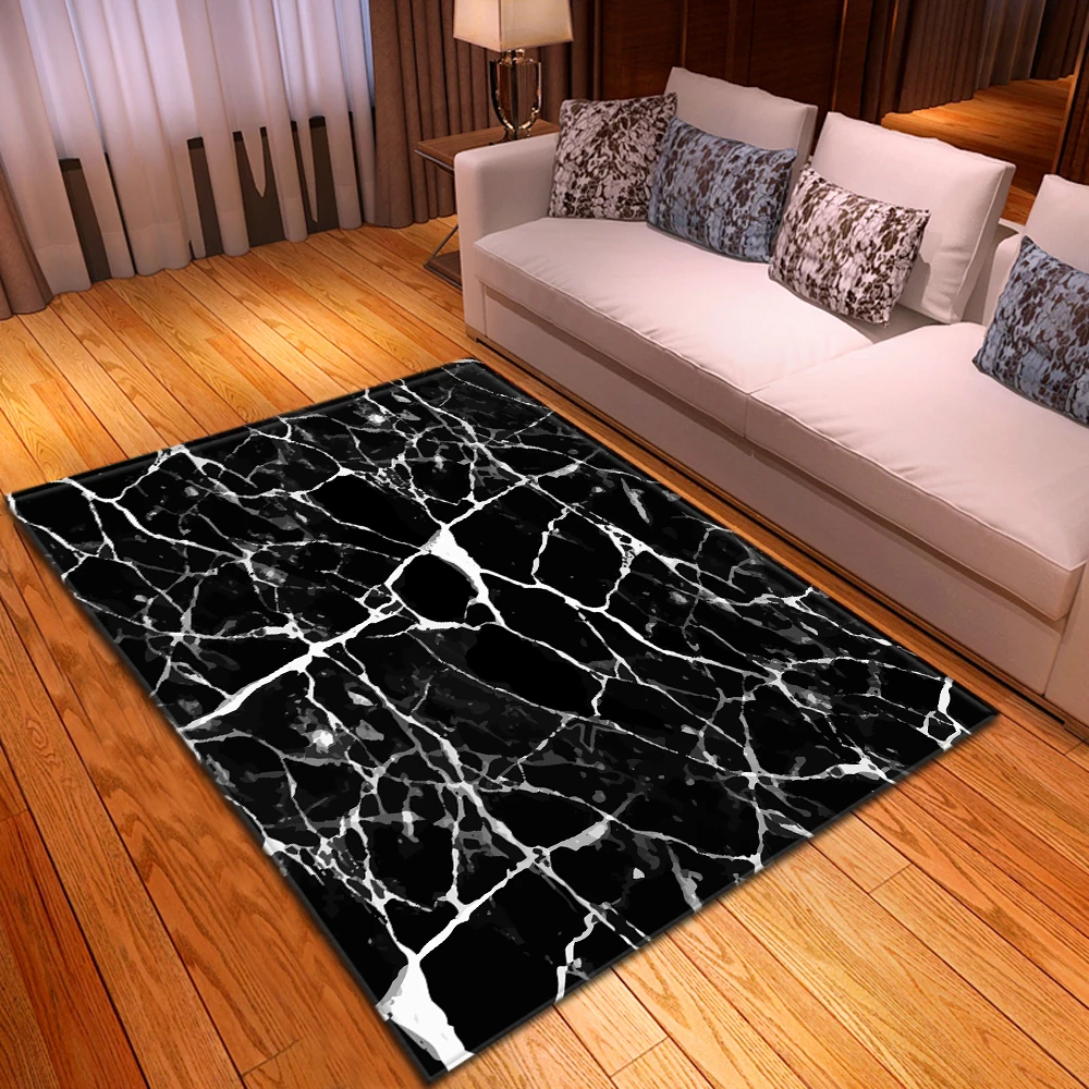 Modern 3D Marble Living Room Carpet Kids Room Large Carpet Home Non-slip Children Rug Bedroom Decoration Floor Bedside Mats Modern 3D Marble Living Room Carpet Kids Room Large Carpet Home Non-slip Children Rug Bedroom Decoration Floor Bedside Mats