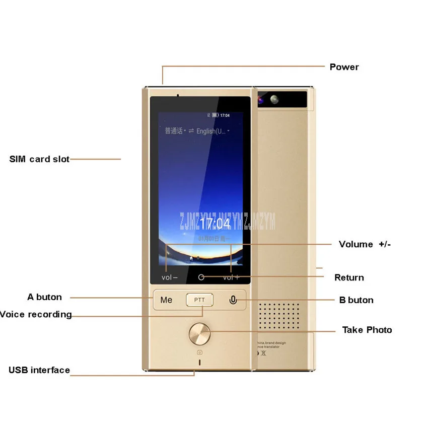 T9 106 Language Real Time Translation Smart offline Voice Translator Support WIFI+SIM Multilingual Travel Overseas Translator