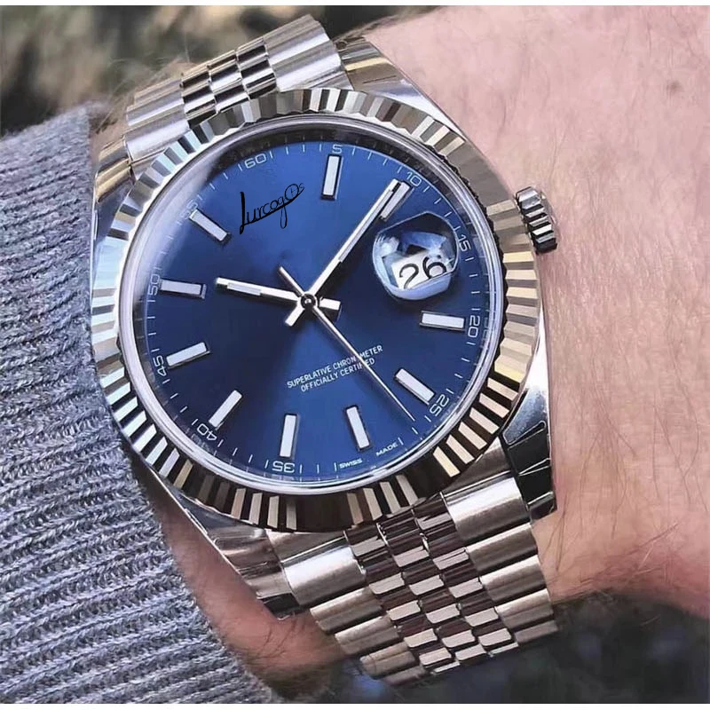 Luxury Brand Mens Watch 41mm SS Watches Men 2813 Mechanical Automatic datejust Top Desinger Mens aaa Watches sports Wristwatches afbeelding