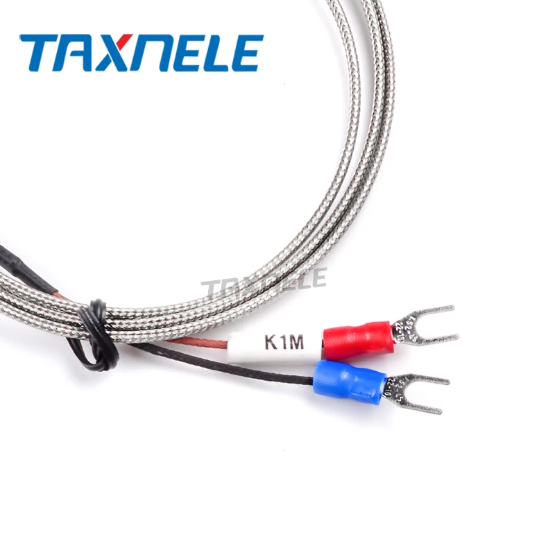 Temperature Sensor Digital Temperature Controller 400 800 degree M6 Screw K J PT100 1M-3M Cable RTD Thermocouple Oven Temperature Sensor