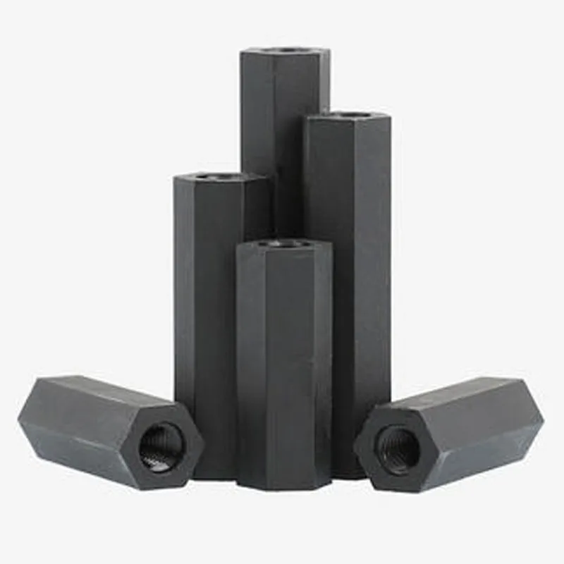 20pcs M3 black Hexagonal nylon column Plastic support post Insulated Double pass stud Spacer 5/6/7/8-50mm hex long | Обустройство