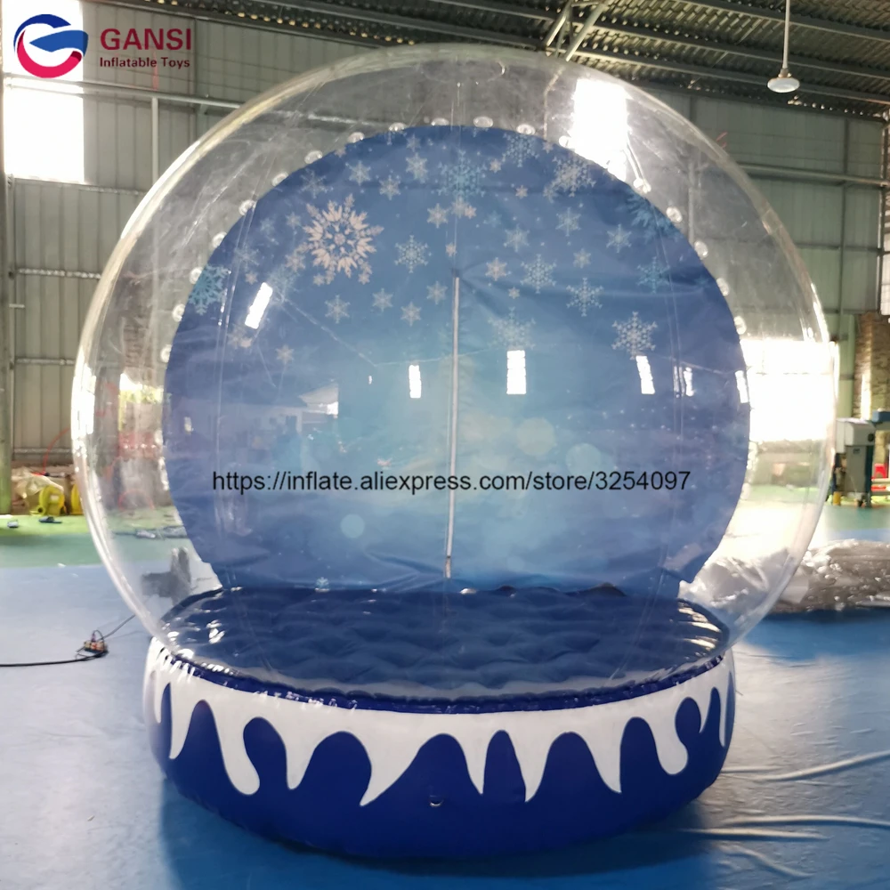 Free shipping customized snow globe inflatable bounce house inflatable christmas inflatable snow globe for advertising