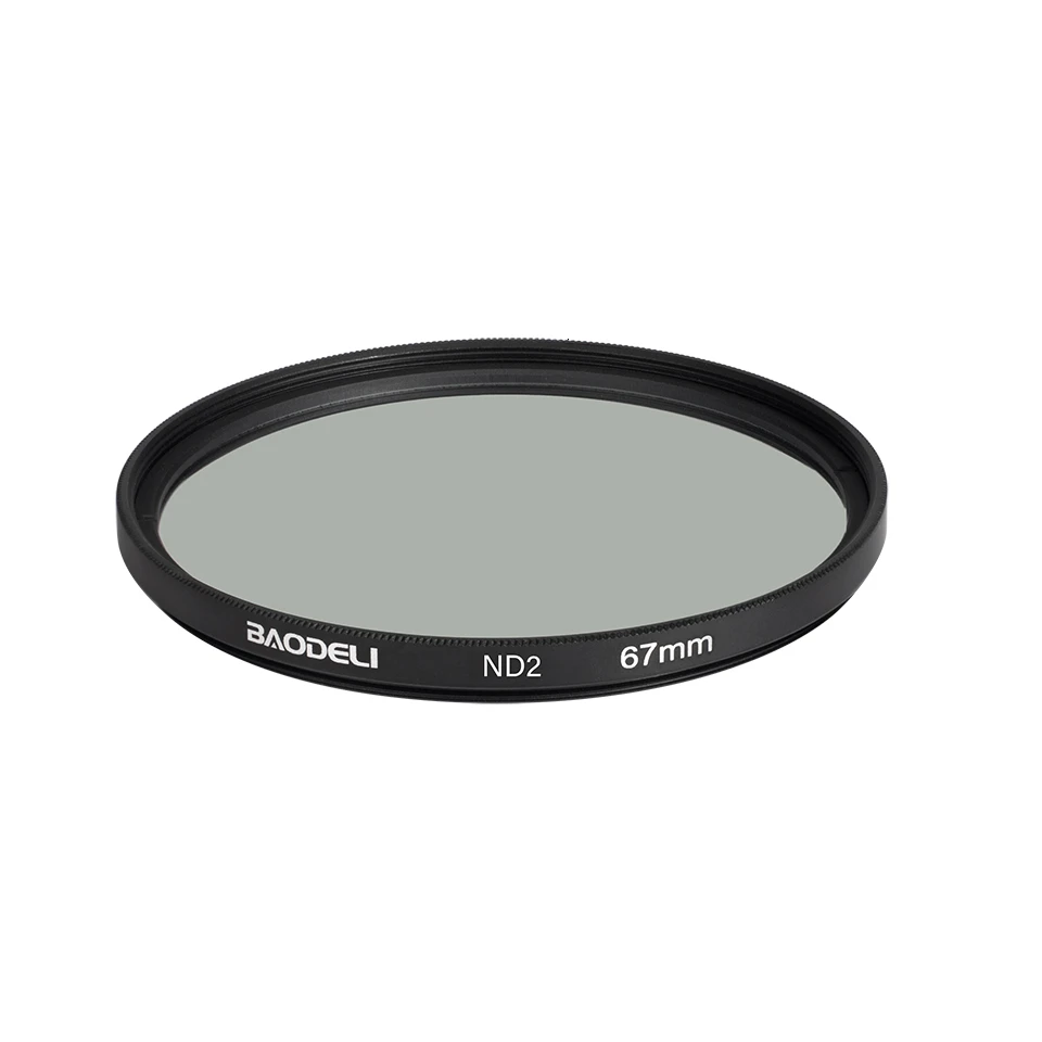 ONLY ND 2 NO BOX BAODELI фильтр для объектива Nd 2 4, 8 фильтр 49 52 55 58 62 67 72 77 82 мм для Камера Canon T6 M50 77d Nikon D3500 sony X3000 A6000 Запчасти - Цвет: ONLY ND 2 NO BOX