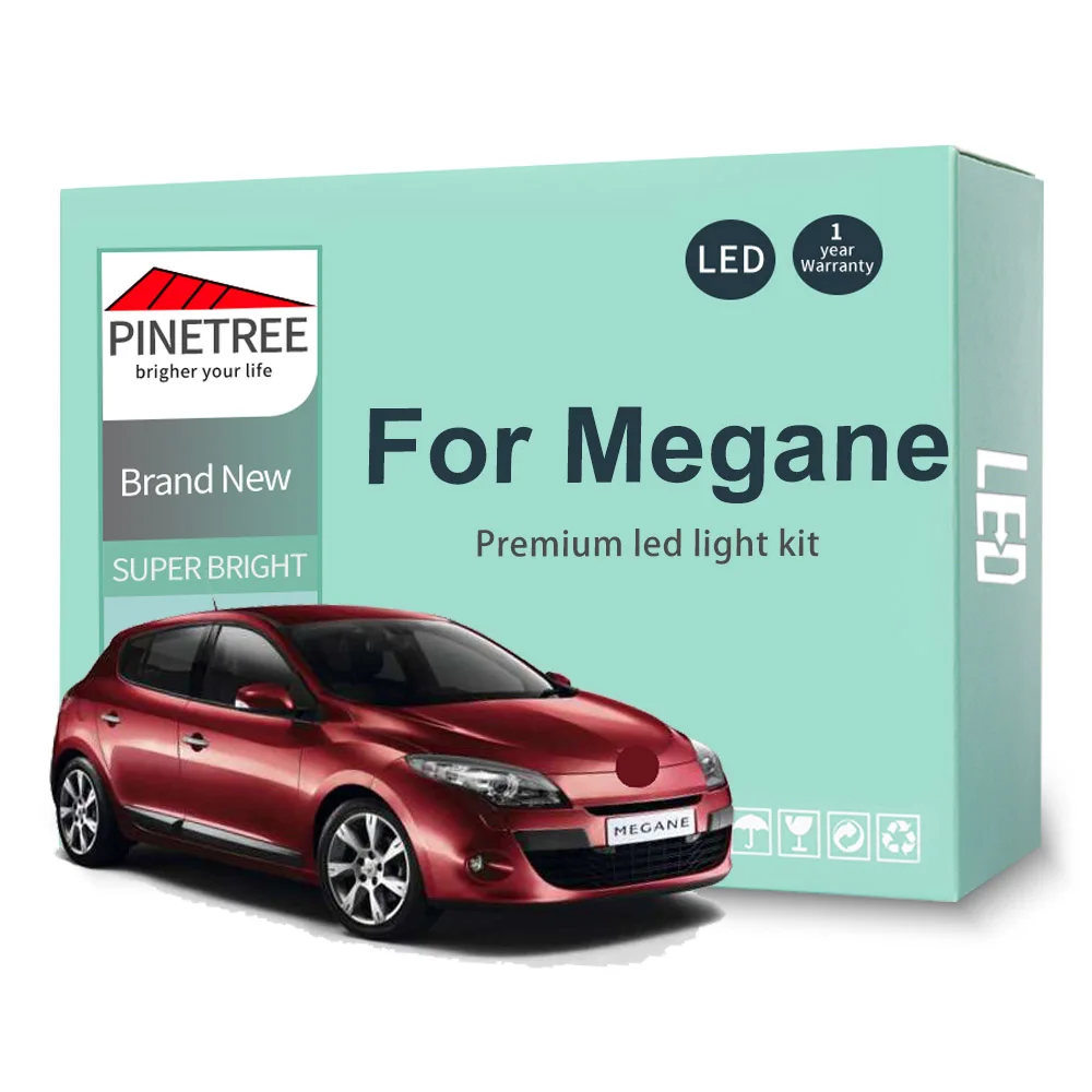 

Комплект светодиодного освещения для салона Renault Megane I II III IV 1 2 3 4 CC 1995-2018 светодиодный ные лампы без ошибок Canbus