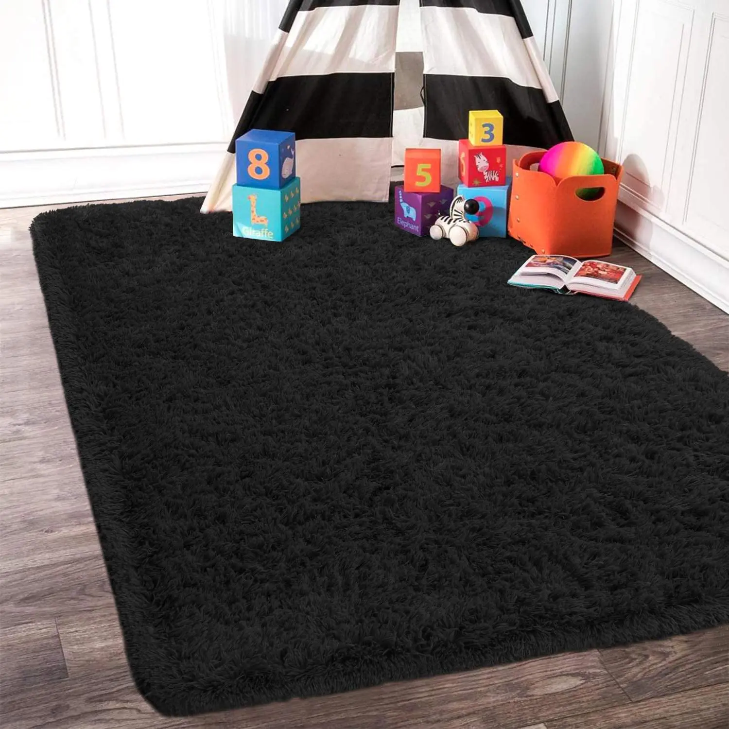 Plush Rug Decorative Carpet Plush Carpet Shaggy Rug Pad Luxury Fluffy Area Rug Living Room Carpet for Kids Girls Super Cute Comfortable Shag Rugs Modern Carpet Home Decor Floor