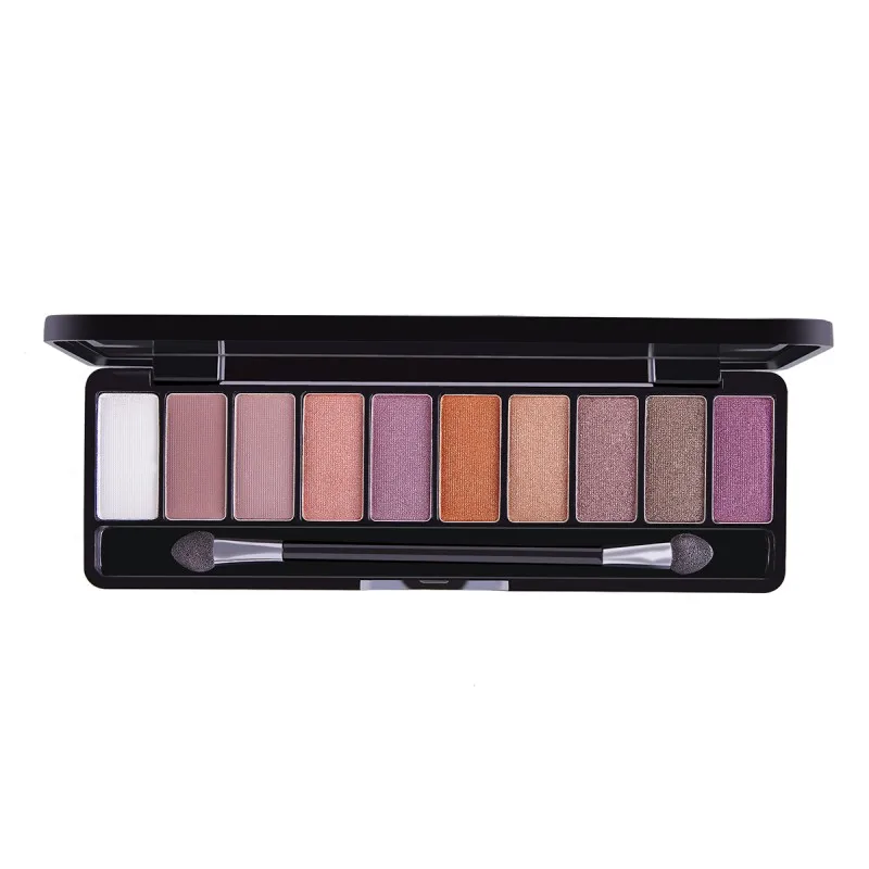 10 цветов блеск матовые тени для век Палитра Водонепроницаемый устойчивый к пятнам длительный шелковистые тени для век - Цвет: B1