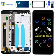 AAA Качество ips 5,5 дюймов ЖК-дисплей для Xiaomi Mi 5X сенсорный экран для Xiaomi Mi a1 дигитайзер сборка рамка с 10 точечным сенсорным экраном