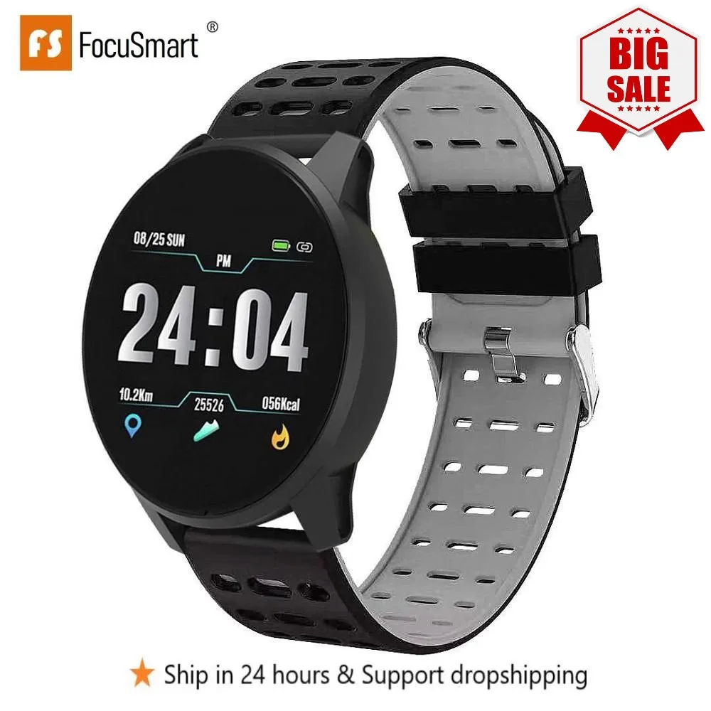 

Focusmart 2020 New Smart Watch Fitness Bracelet Blood Pressure Measurement Fitness Tracker Waterproof IP67 for ios andriod