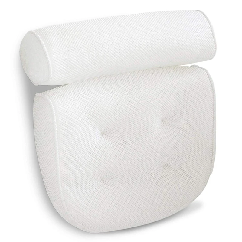 1* Подушка для ванны дышащая 3D сетка спа подушка для ванны с присосками поддержка шеи спины джакузи