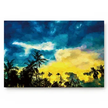 

Tropical Landscape Kitchen Floor Bath Entrance Rug Mat Absorbent Indoor Bathroom Decor Doormats
