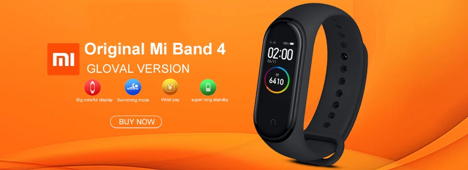 Mi Band 4 смарт-браслет Xiao mi спортивный фитнес-трекер Шагомер мониторинг сердечного ритма фитнес-браслет для xio mi Band 4 3