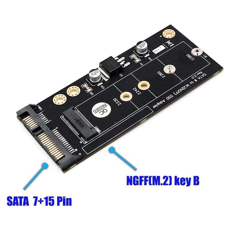 M.2 Ngff Ssd для Sata 2,5 интерфейс Usb 2,0 плата адаптер конвертер карта с 3,5 кронштейн жесткого диска