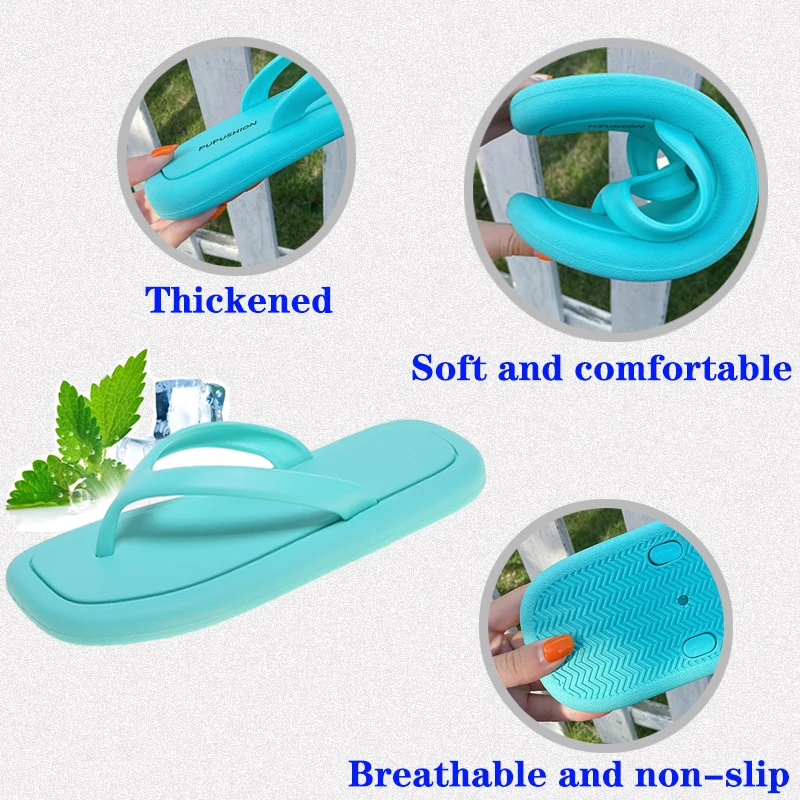 Women's and Men's Soft Non-slip Home Slippers,Indoor and Outdoor Flip Flops Bathroom Beach Slippers Fashion Casual Sandals