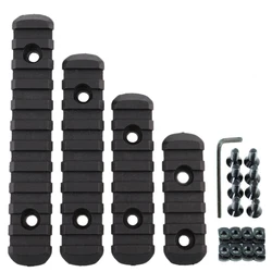 4 pces polímero tático picatinny ferroviário para moe m lok M LOK handguard compatível com fashlight laser escopo
