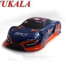 YUKALA 1/10 RC автомобиль ПВХ Окрашенный корпус ZESTO для 1/10 RC гоночный автомобиль на дороге Дрифт NO: 082