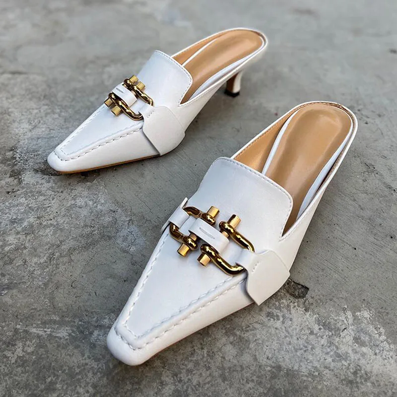 Высокое качество Новинка летние женские шлепанцы с квадратным носком на плоской