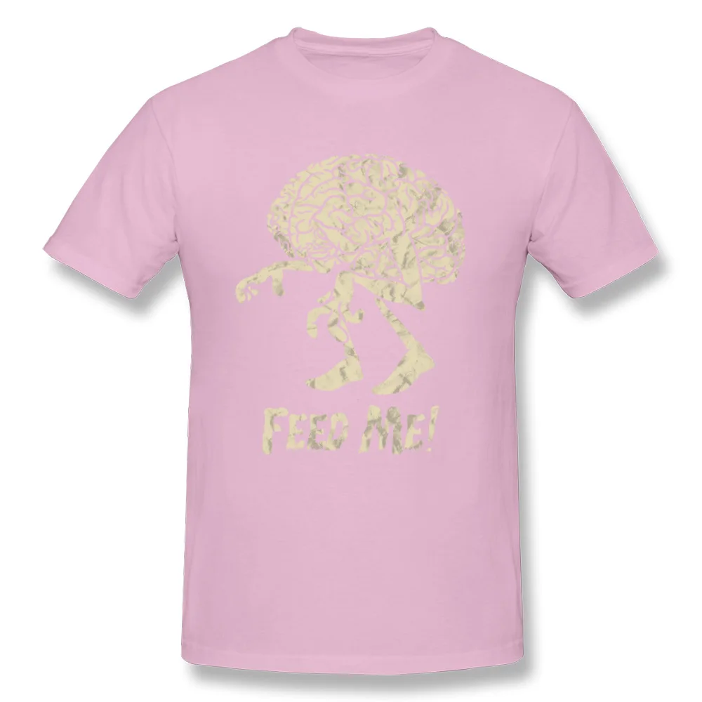 Braindead_feed_me__1258 Simple Style Summer 100% Cotton Round Neck Mens Tops Shirts T-Shirt 2018 Hot Sale Short Sleeve T Shirt Braindead_feed_me__1258 pink