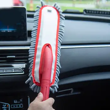 

Car Duster Portable Soft Microfiber Chenille Car Wash Brush Scrubber with Handle for Car Exterior and Interior Cleaning