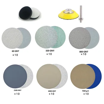 

Sanding Pad Sandpapers 60# 320# 800# 2500# 4000# 7000# 3 Inch Assorted