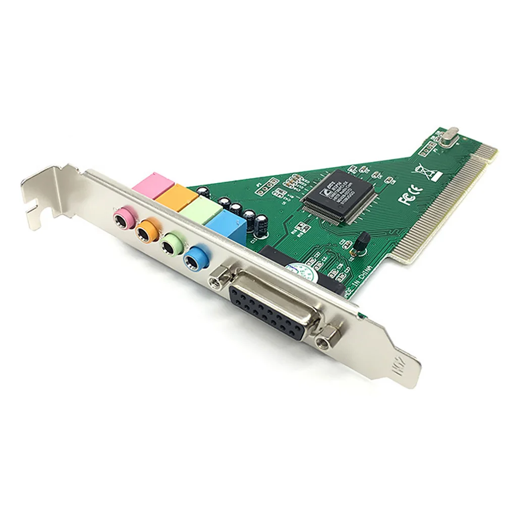 

Easy Install External Surround 4 Channel 3D 5.1 PCI Remix Components Audio Computer Midi Sound Card For Windows XP7 32bit