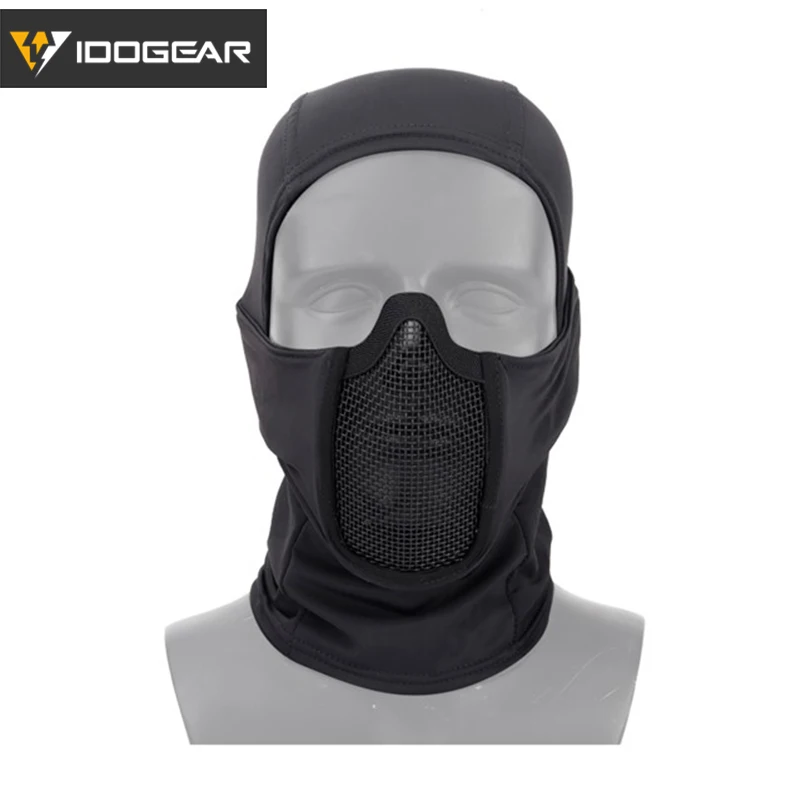 Тактическая Балаклава IDO GEAR сетчатая страйкбольная маска Полнолицевая
