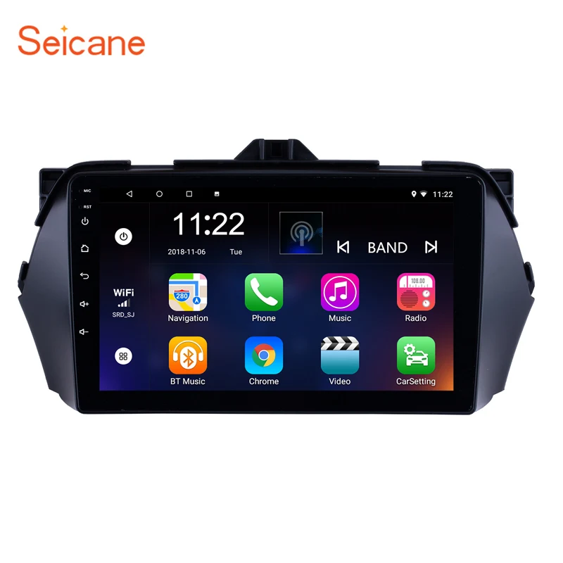 

Seicane Car Radio Android 10.0 HD GPS 9" Stereo For 2016 Suzuki Alivio 1+16G 8-Core HD 1080P Multimedia Player Wifi Head Unit