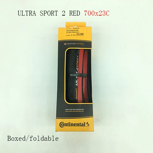 Континентальный Ultra Sport Ii Sport Corrida 700*23/25/28c Grand Prix 5000 700x23/25c дорожные шины, велосипедные шины, складные велосипедные шины - Цвет: Ultra 23C red box