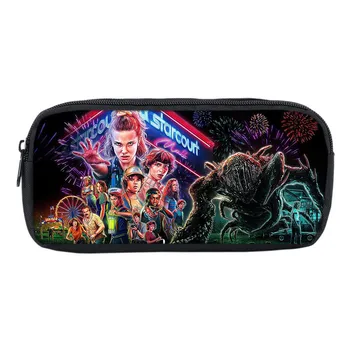 

New Stranger Things 3 Pencil Case Kids Pencil Bag Kids Gifts Pencil Holder Student Back to School Boy Girl Stationery Bag
