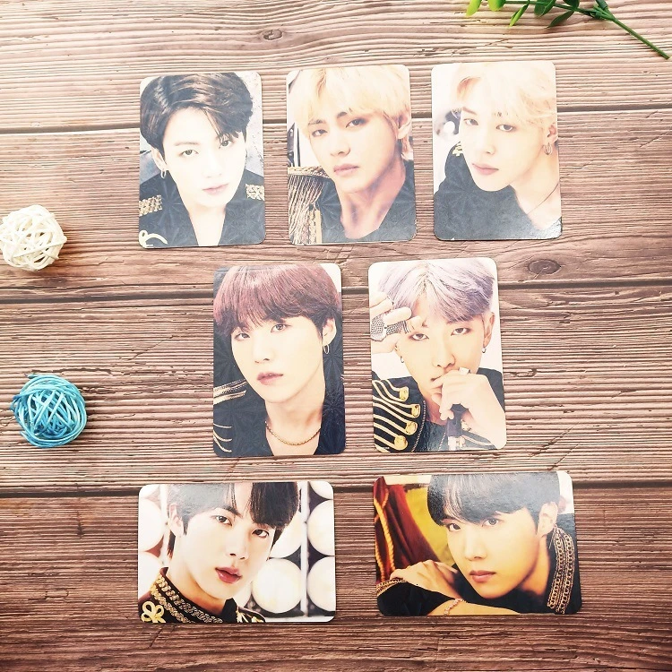 KPOP Bangtan мальчик альбом воспоминания о ломо карты V SUGA сделано бумага фото лампа карты плакат HDPhotocard 3RD 5TH LOVE YOURSELF AllCard - Цвет: Laser card-A