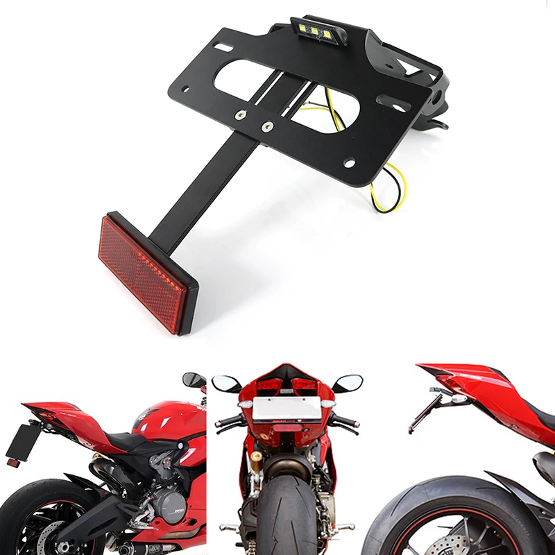 Подходящий для Ducati 1199 1299 Panigale 899 959 держатель номерного знака кронштейн задний