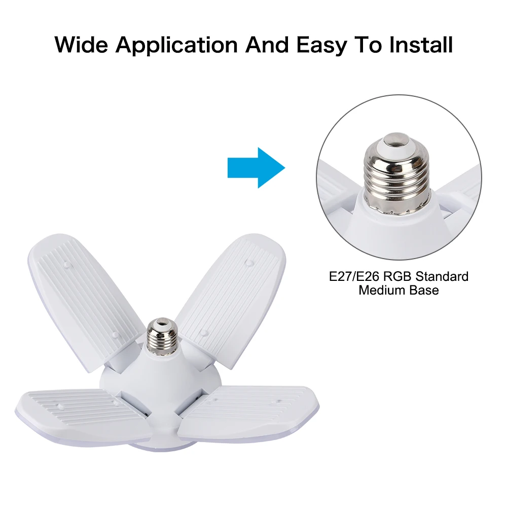 4 fan blade Led lamp (1)