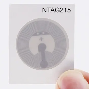 

Timeskey NFC 10PCS/lot NTAG 215 NFC Stickers NXP NTAG215/213 NFC Tags Compatible with TagMo 504 Bytes Memory Fully Programmable