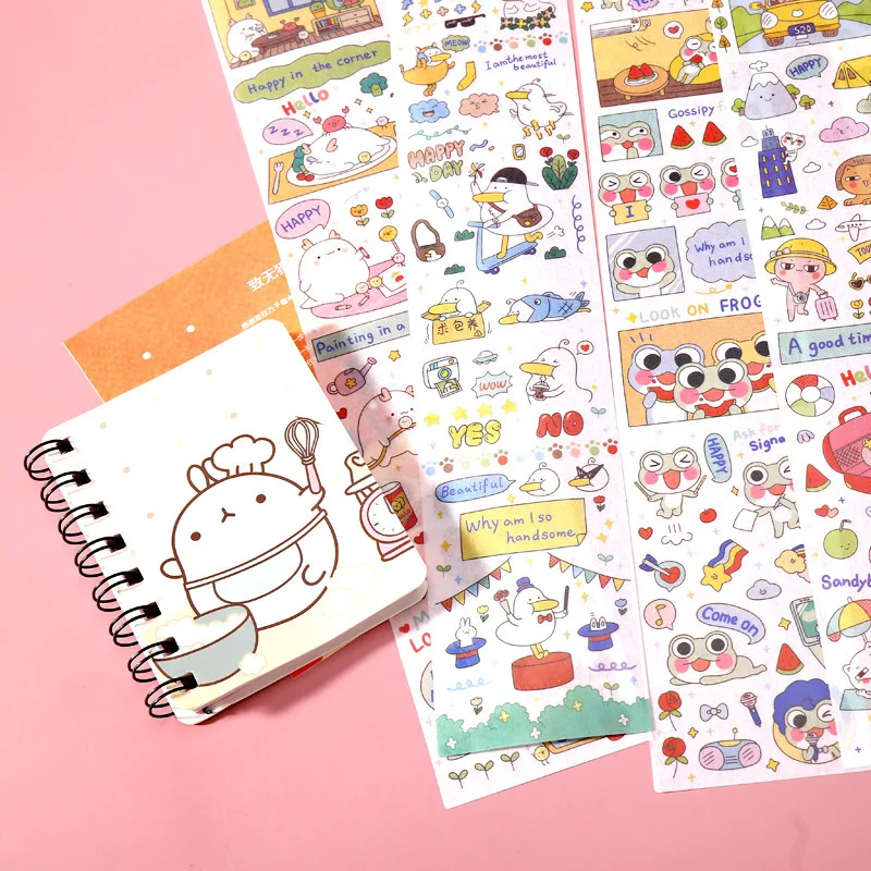 

New Cartoon and Paper Tape Stickers Tamara Garden Series Creative DID Diary Decoration Stickers Gifts