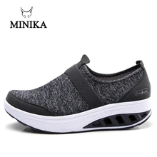 Новое поступление; женская обувь; удобная обувь; женская обувь на платформе с полукруглой танкеткой; обувь для здоровья; Feminino Zapatillas Deportivas Mujer