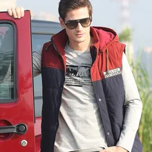 158512 жилет стиль мужской повседневный модный толстый хлопковый жилет Amoy