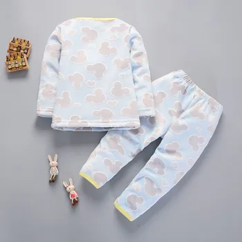 

New Boys Clothing Sets Spring Autumn Baby Kids Sets Cotton Boy Tracksuits Kids Suits Long Sleeve T Shirt+Pants Thermal Underwear