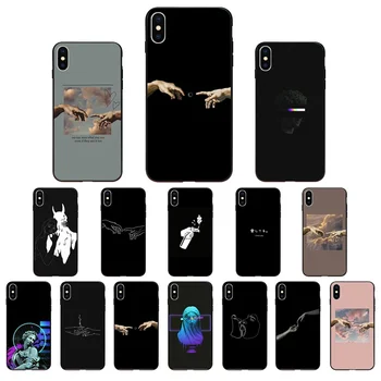 

NBDRUICAI Mona Lisa David Lines TPU Soft Mobile Phone Case Cover for iPhone 11 pro XS MAX 8 7 6 6S Plus X 5 5S SE XR case