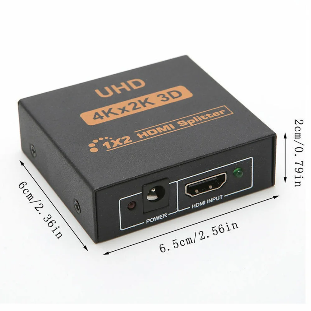 3D 4K* 2K Full HD1080p HDMI сплиттер 1*4/1*2 порт концентратор повторитель усилитель прочный жесткий металлический материал