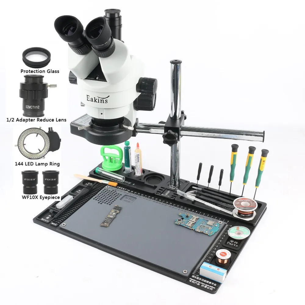 3 5 90X непрерывный зум стерео тринокулярный микроскоп Simul focal 14MP HD HDMI Camere