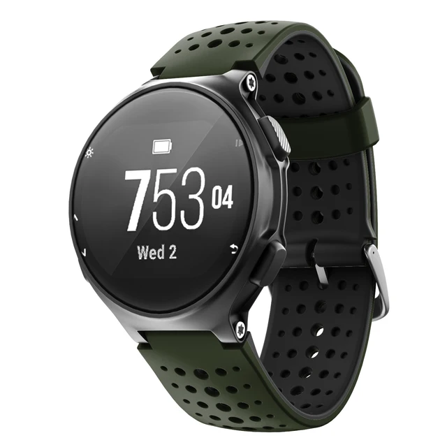  KFAA Correa de reloj de silicona de repuesto para Garmin  Forerunner 235 220 230 620 630 735XT pulsera deportiva al aire libre (color  verde azulado) : Electrónica