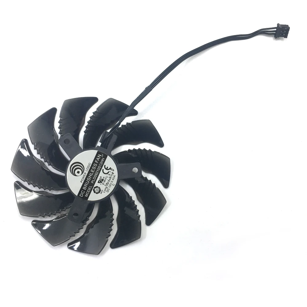 3 контактный Вентилятор охлаждения T129215SU PLD09210S12HH для Gigabyte Geforce GTX 1050 Ti AMD RX550 RX 560 Mini