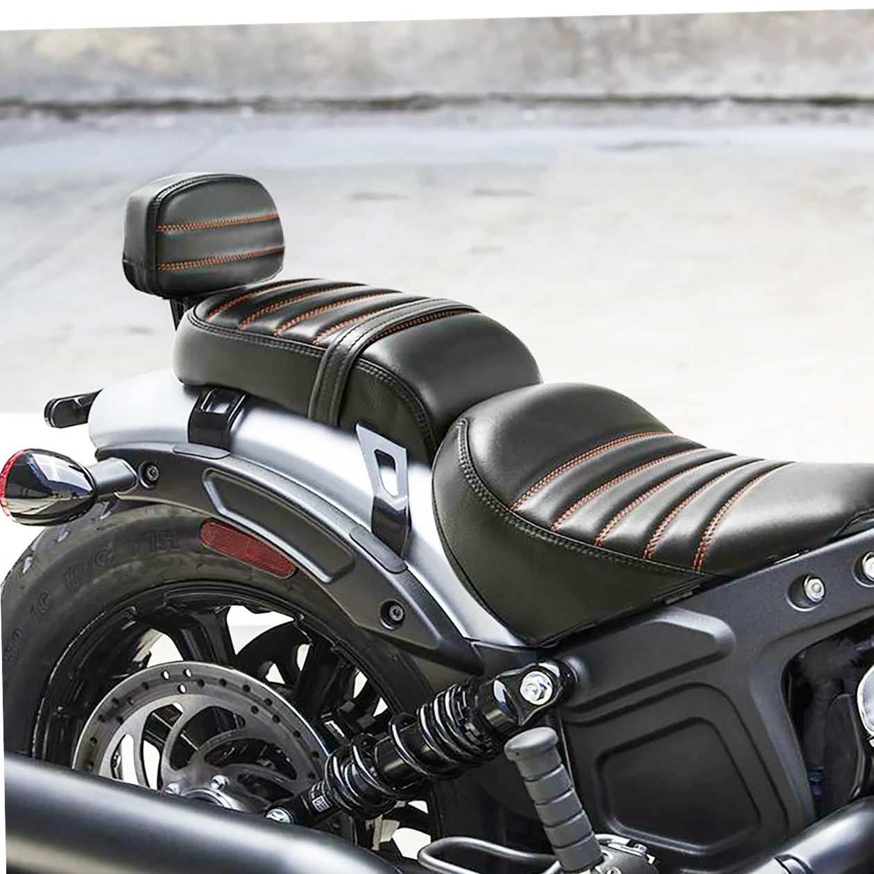 Indian Scout Bobber Leather Passenger Seat — Hemisphere Performance