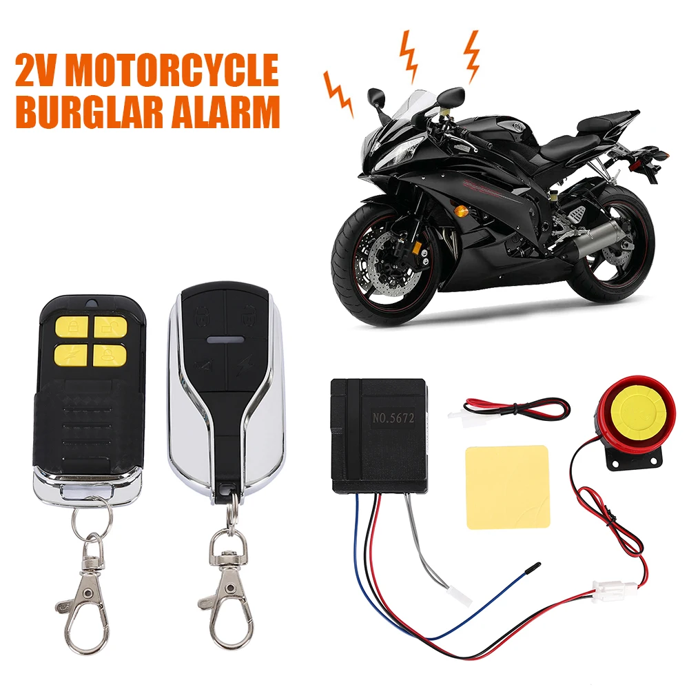 

Motorcycle Burglar Alarm Remote Control Motor Security System Theft Protection Bike Moto Scooter Universal Alarm System